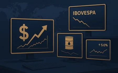 Ibovespa cai e dólar sobe apesar do petróleo