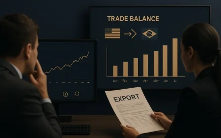 Superávit dos EUA com Brasil cresce em junho