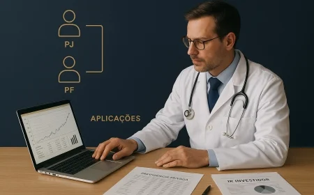 IR do médico investidor: PJ, PF e aplicações