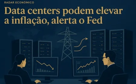 Data centers podem elevar a inflação, alerta o Fed