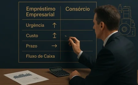 Empréstimo ou consórcio para empresas: matriz