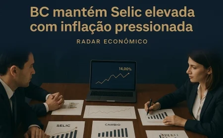 BC mantém Selic elevada com inflação pressionada
