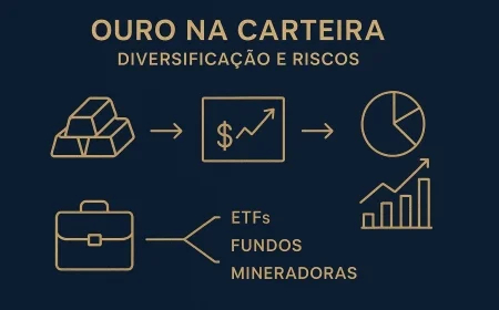 Ouro na carteira: diversificação e riscos