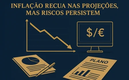 Inflação recua nas projeções, mas riscos persistem
