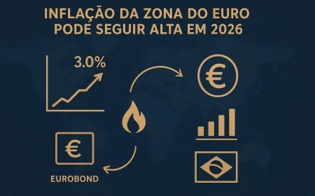 Inflação da zona do euro pode seguir alta em 2026