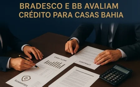Bradesco e BB avaliam crédito para Casas Bahia