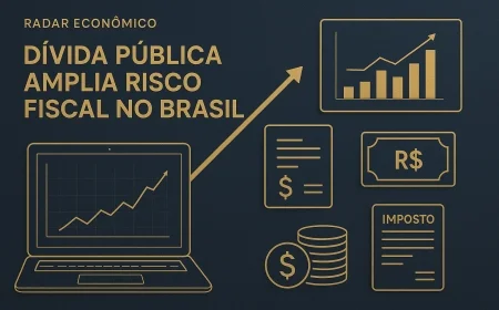 Dívida pública amplia risco fiscal no Brasil