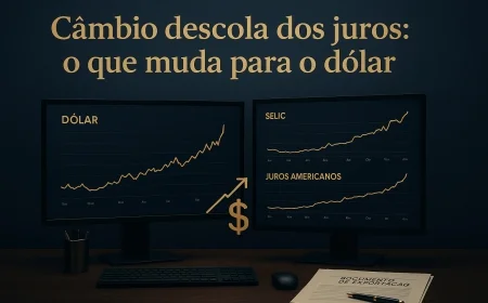 Câmbio descola dos juros: o que muda para o dólar