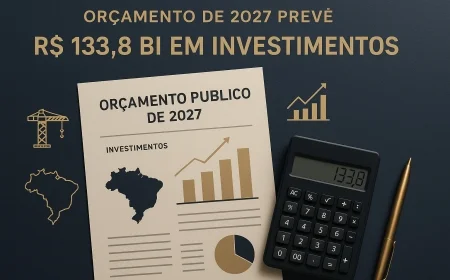Orçamento de 2027 prevê R$ 133,8 bi em investimentos