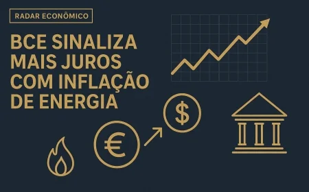 BCE sinaliza mais juros com inflação de energia