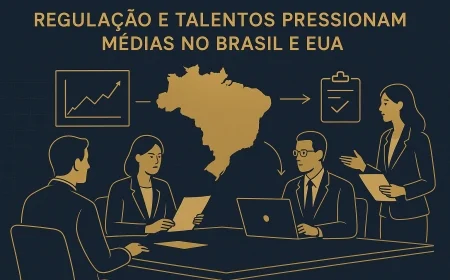 Regulação e talentos pressionam médias no Brasil e EUA