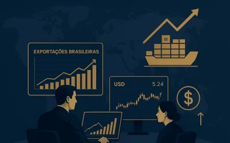 Exportações sobem em agosto e mexem com o câmbio