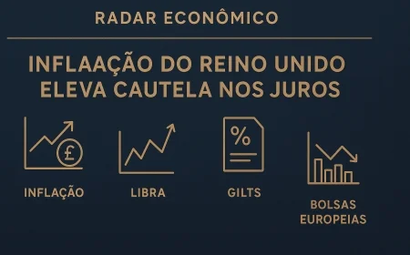 Inflação do Reino Unido eleva cautela nos juros