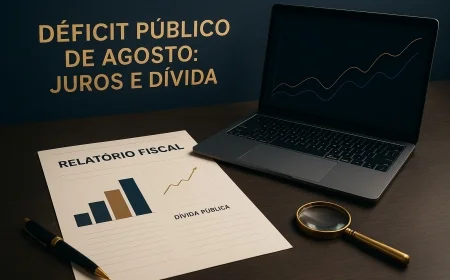 Déficit público de agosto: juros e dívida