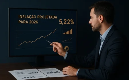 Inflação projetada para 2026 sobe a 5,22%