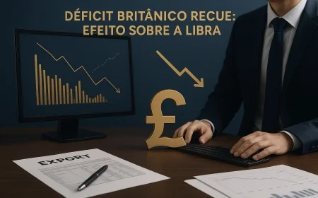 Déficit britânico recua: efeito sobre a libra