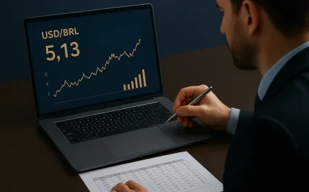 Focus: dólar a R$ 5,13 e inflação em 5,22%