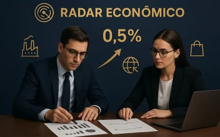 Economia cresce 0,5% em agosto, estima FGV