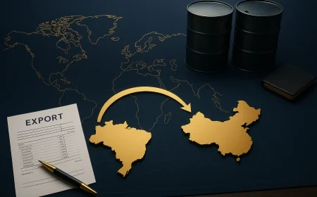 Brasil supera Arábia Saudita no petróleo à China