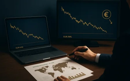 Inflação na zona do euro e expectativas de câmbio