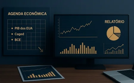Agenda econômica: PIB dos EUA, Caged e BCE
