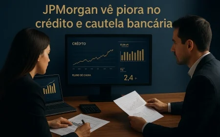 JPMorgan vê piora no crédito e cautela bancária